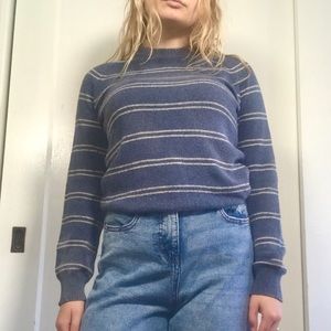 Blue Striped Sweater